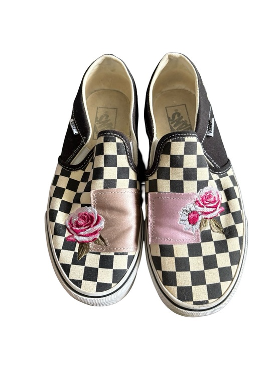 Vans Shoes - Vans checkered slip on